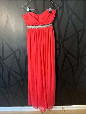 NWT bcbg Evening Gown with Embellished Waist
